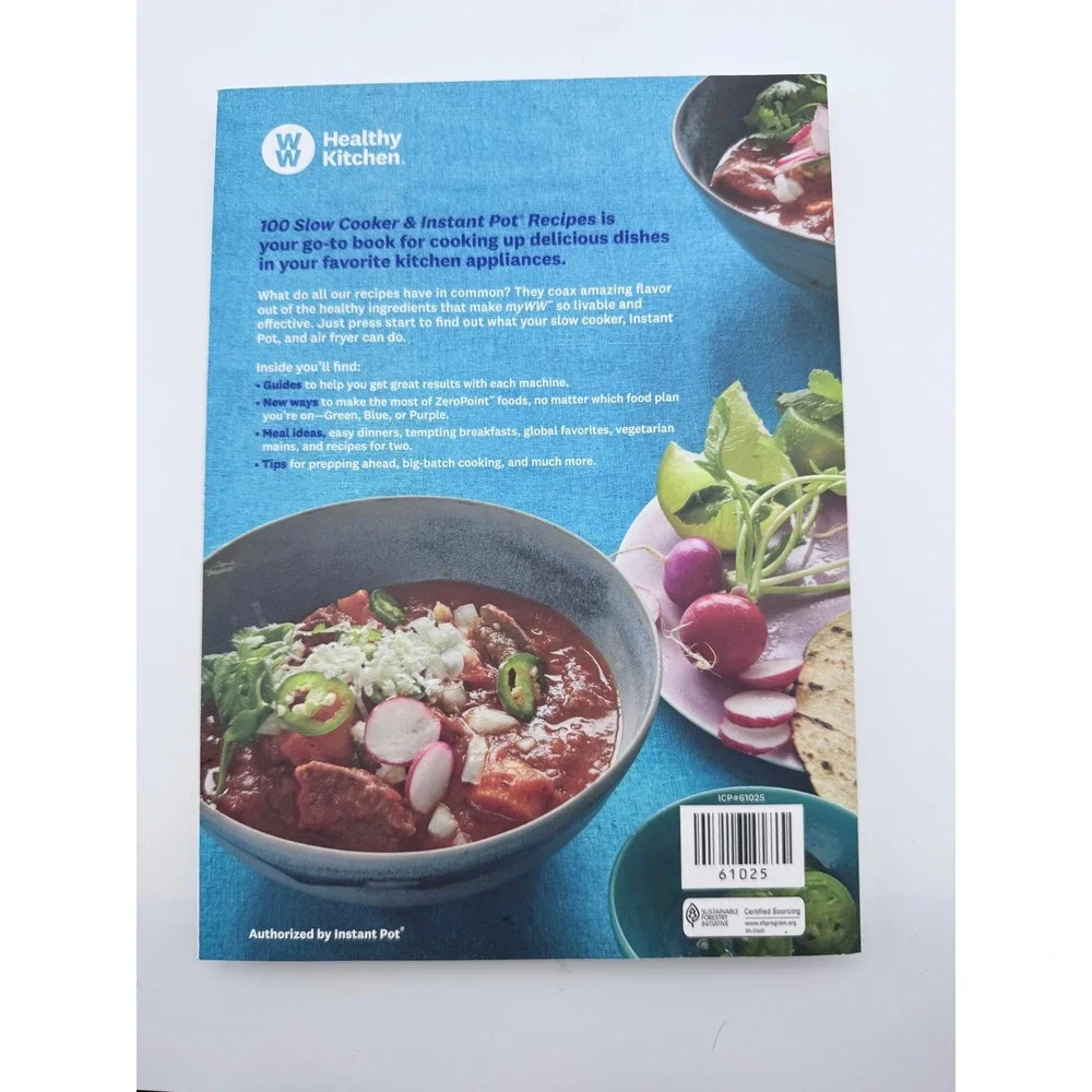 Weight‎ Watchers Healthy Kitchen Slow Cooker Instant Pot Air Fryer Recipes Book